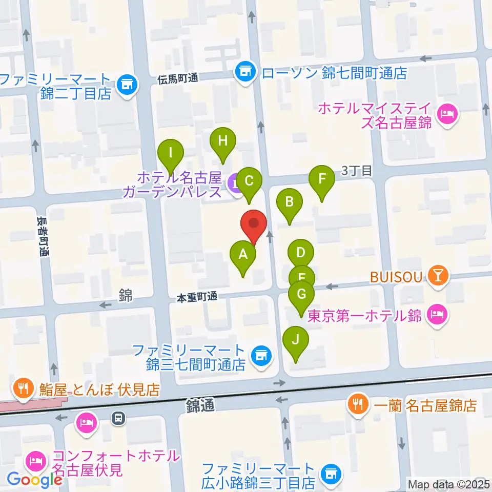 SoundBar JAP周辺のカフェ一覧地図