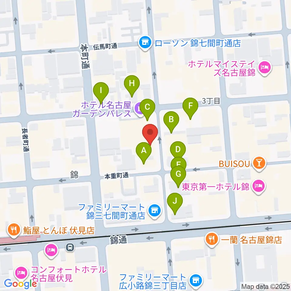 SoundBar JAP周辺のカフェ一覧地図