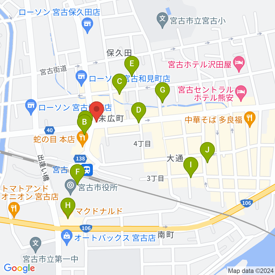 リラパークこなり小成楽器周辺のカフェ一覧地図