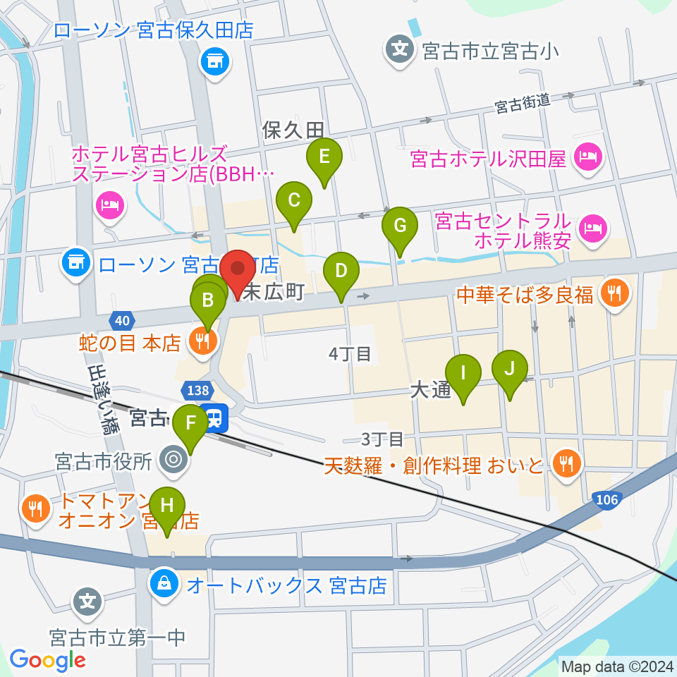 リラパークこなり小成楽器周辺のカフェ一覧地図