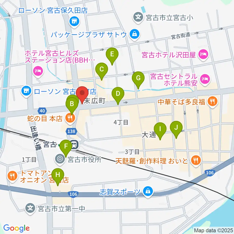 リラパークこなり小成楽器周辺のカフェ一覧地図