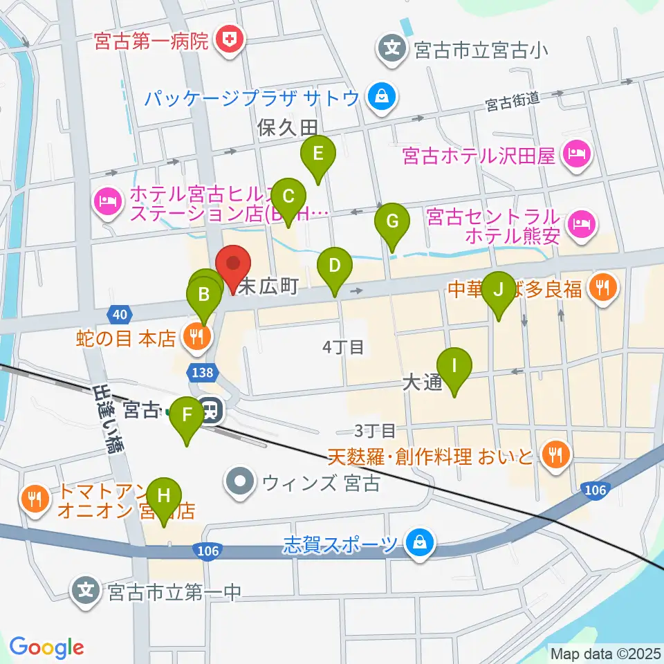 リラパークこなり小成楽器周辺のカフェ一覧地図