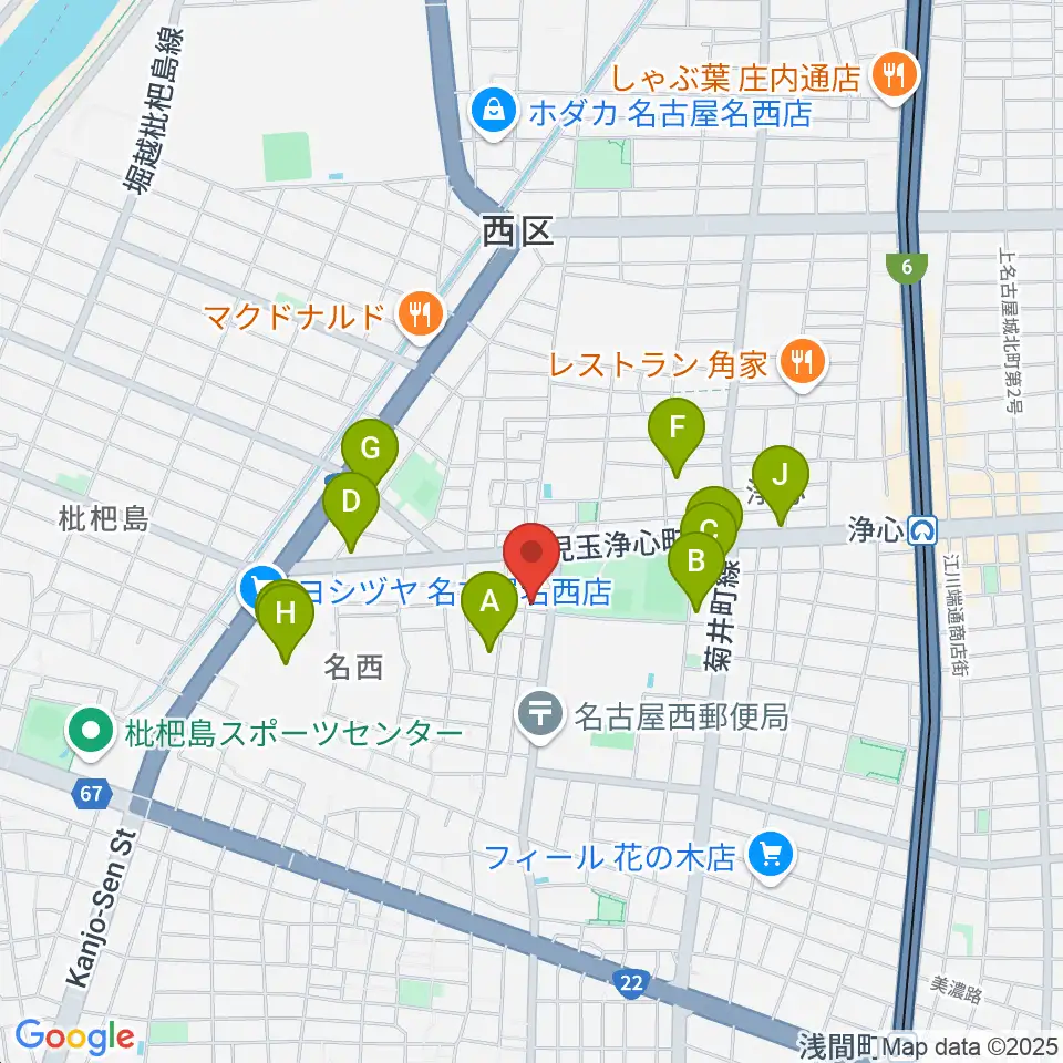 スタジオ・リリタ周辺のカフェ一覧地図