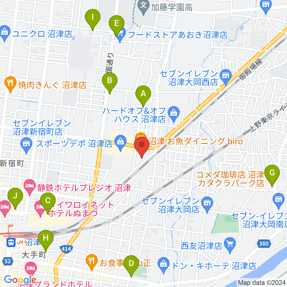 I.N.B record周辺のカフェ一覧地図