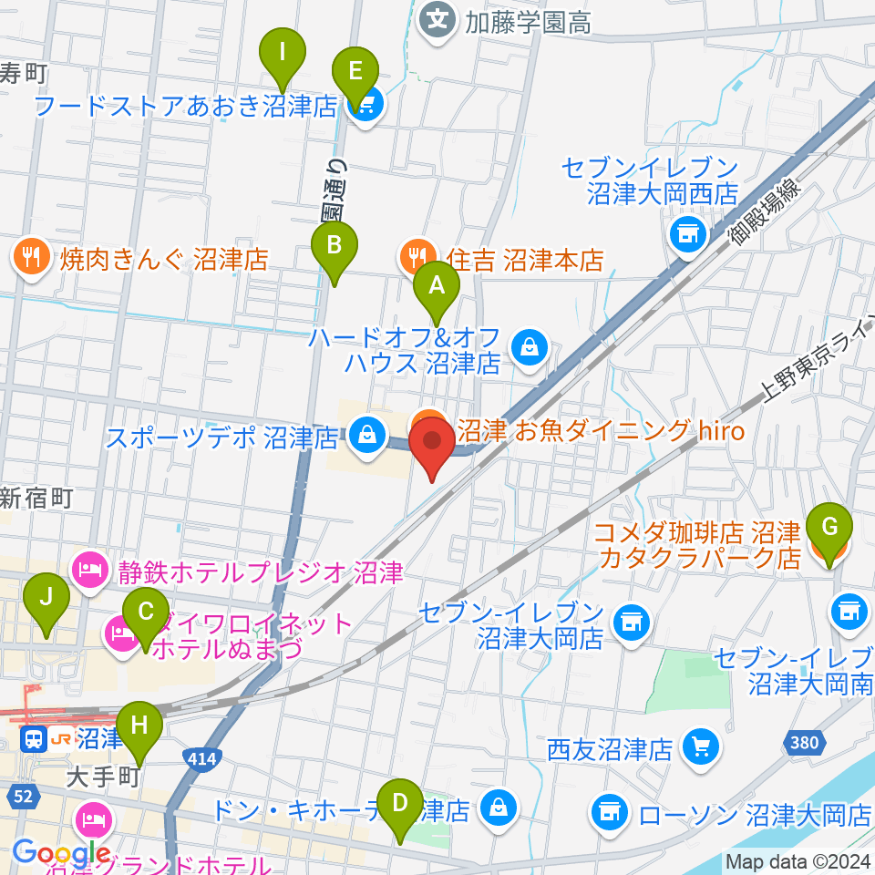 I.N.B record周辺のカフェ一覧地図