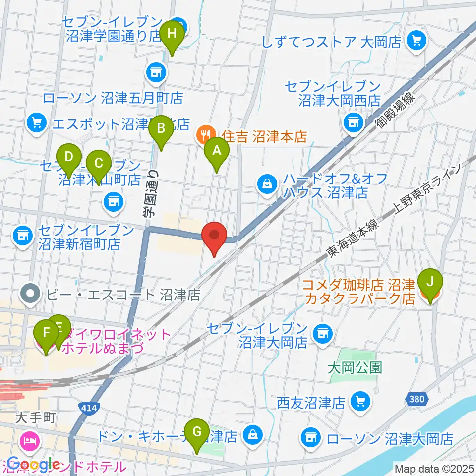 I.N.B record周辺のカフェ一覧地図