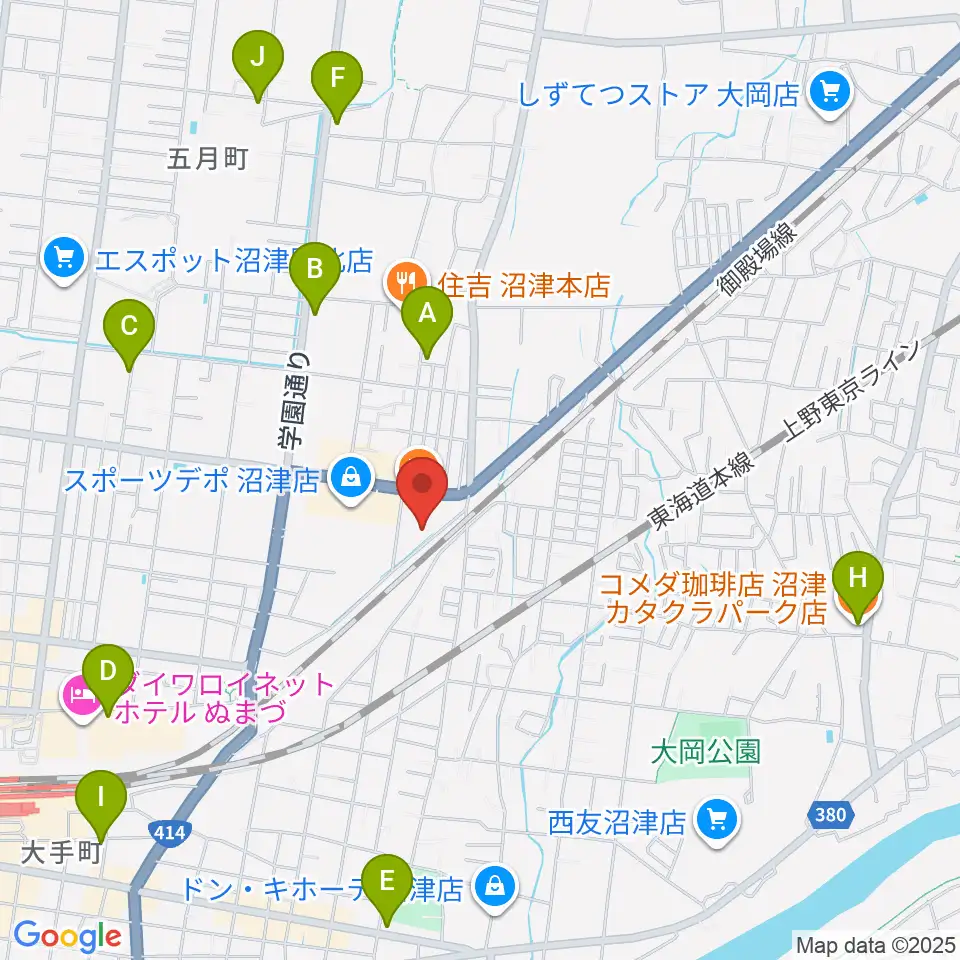 I.N.B record周辺のカフェ一覧地図