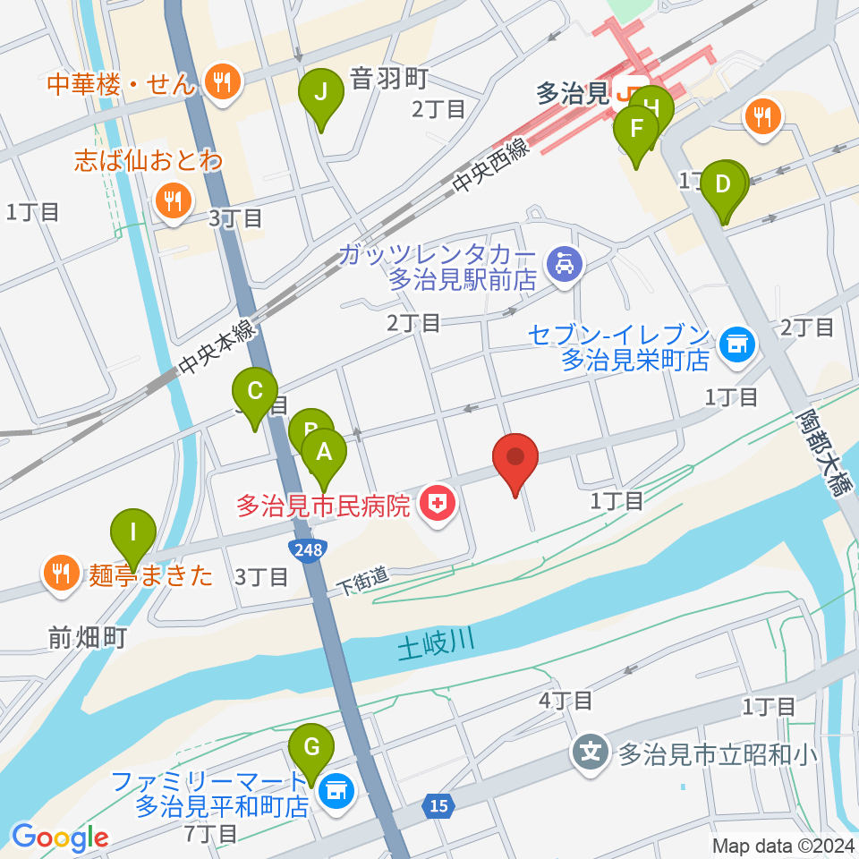 アートスペース ホリエ周辺のカフェ一覧地図