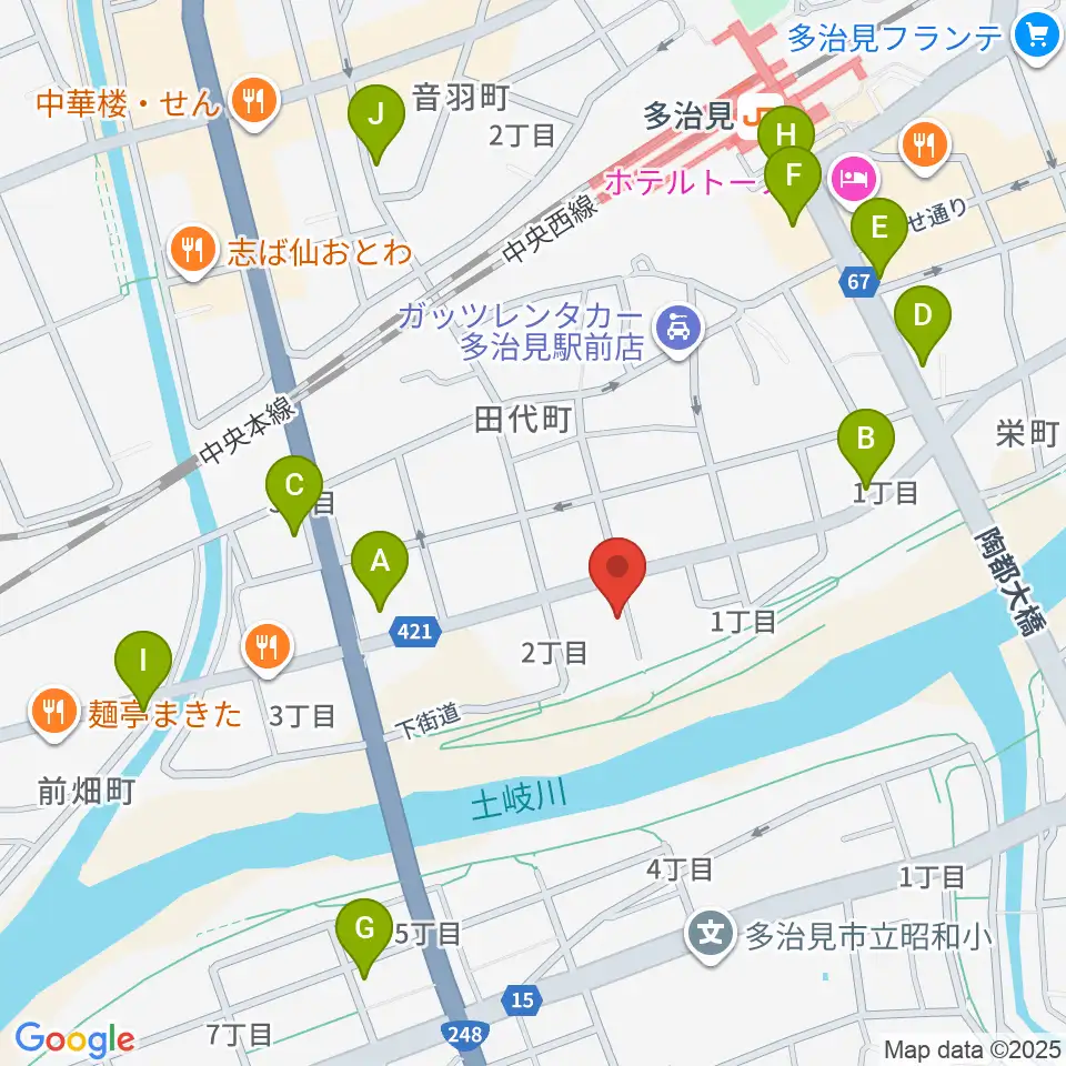 アートスペース ホリエ周辺のカフェ一覧地図