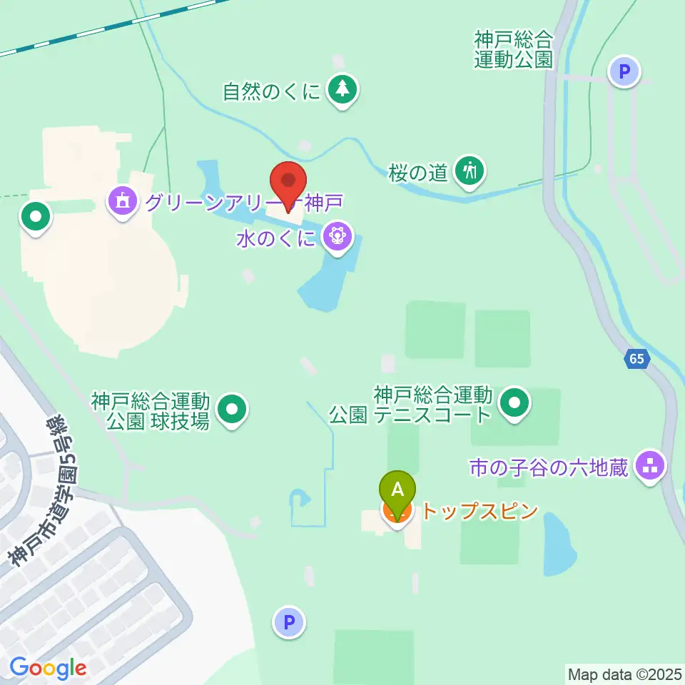 神戸総合運動公園 野外ステージ周辺のカフェ一覧地図