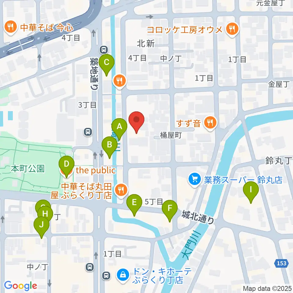 和歌山CLUB GATE周辺のカフェ一覧地図