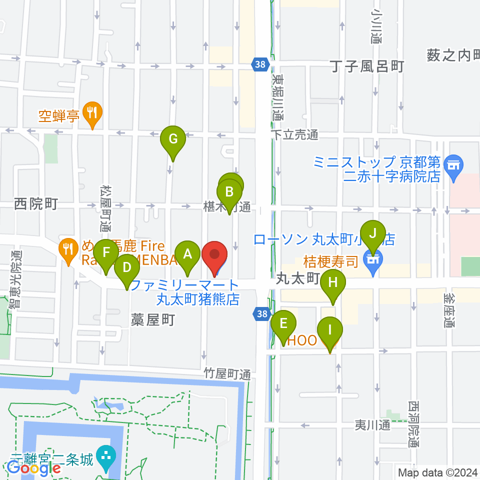 京都AFTER BEAT周辺のカフェ一覧地図