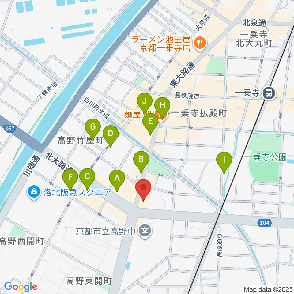 わからん屋II周辺のカフェ一覧地図