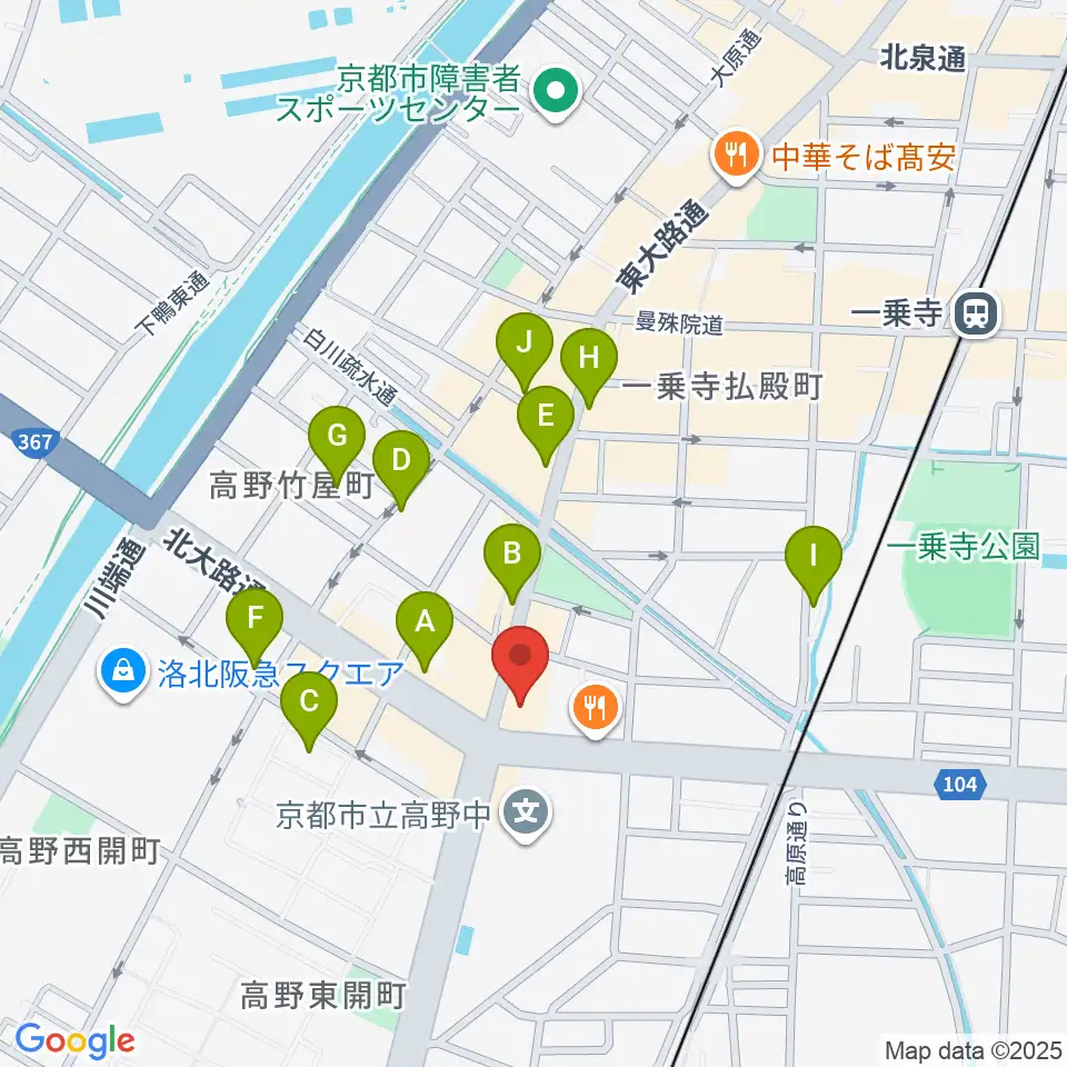 わからん屋II周辺のカフェ一覧地図