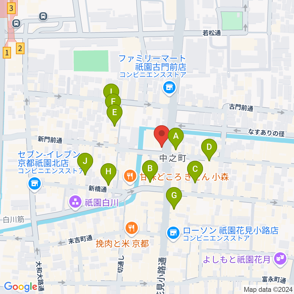 セレクテッド・ラポー周辺のカフェ一覧地図