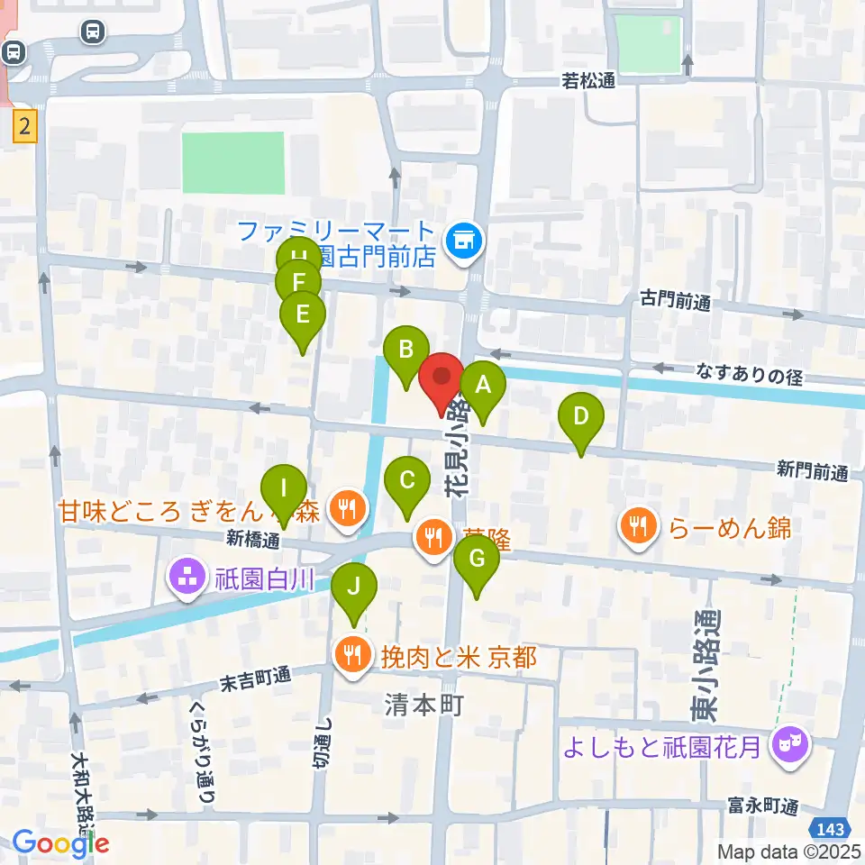 セレクテッド・ラポー周辺のカフェ一覧地図