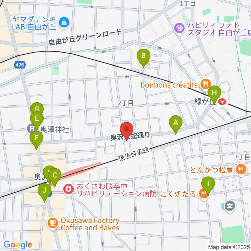 パストラルサウンド周辺のカフェ一覧地図