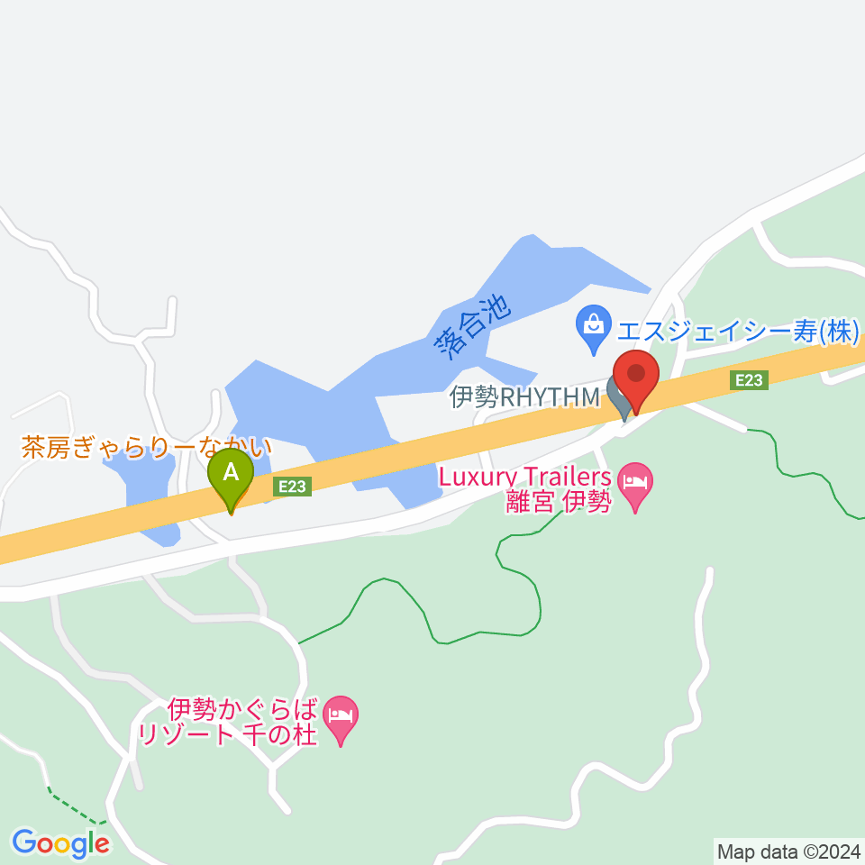 伊勢リズム周辺のカフェ一覧地図