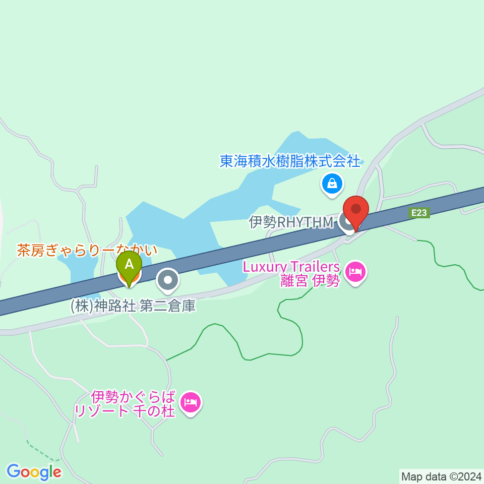 伊勢リズム周辺のカフェ一覧地図