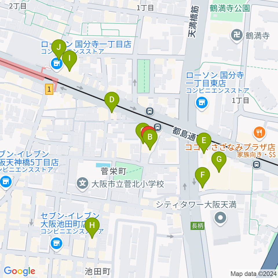 音太小屋周辺のカフェ一覧地図