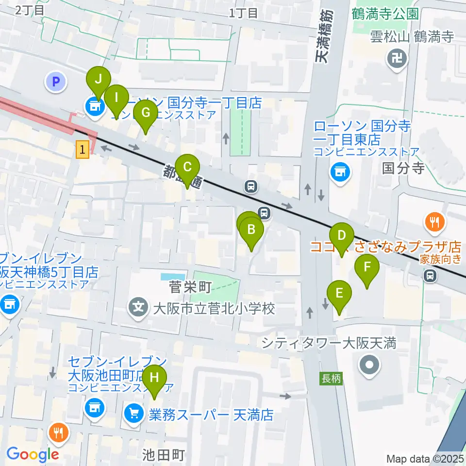 音太小屋周辺のカフェ一覧地図