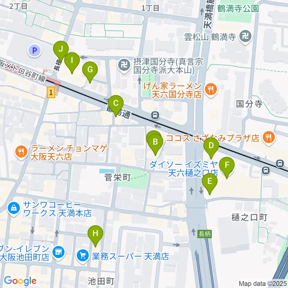 音太小屋周辺のカフェ一覧地図
