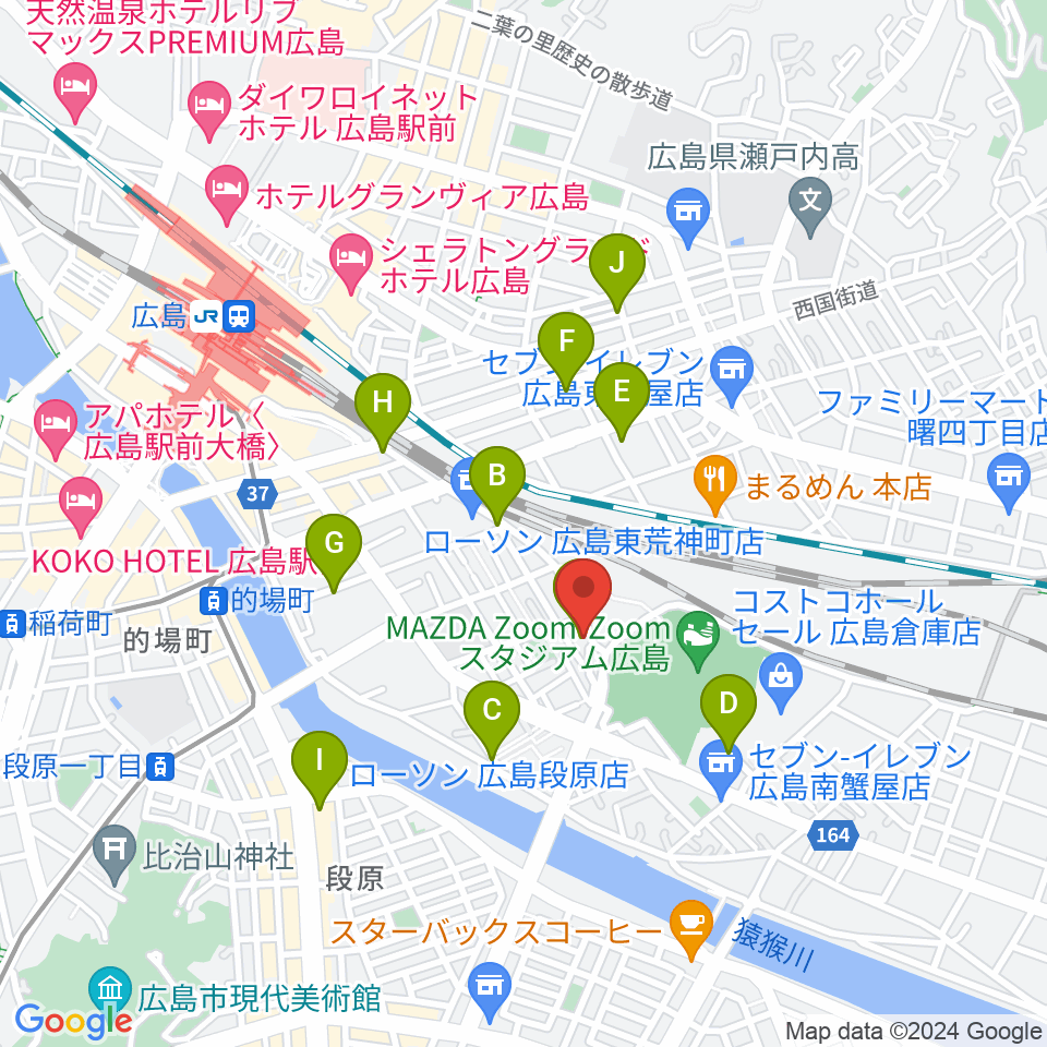 フォークスペース 置時計周辺のカフェ一覧地図