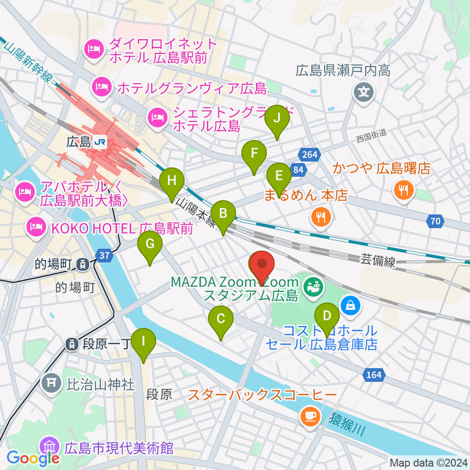 フォークスペース 置時計周辺のカフェ一覧地図