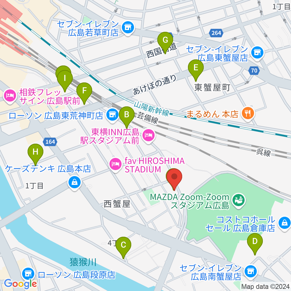 フォークスペース 置時計周辺のカフェ一覧地図