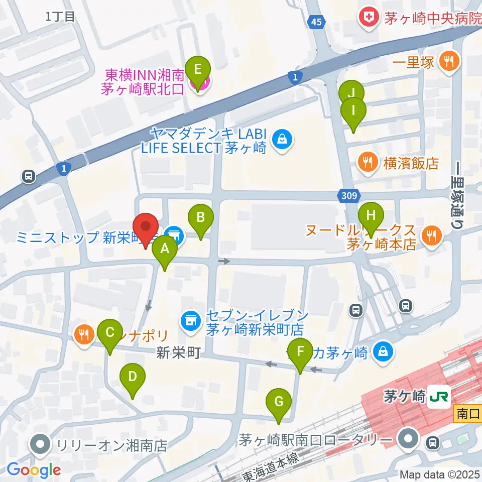BOTCHY BOTCHY周辺のカフェ一覧地図