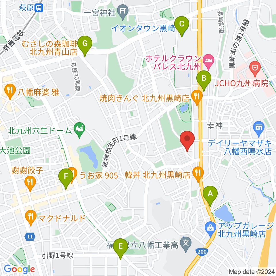 アビーロード幸神店周辺のカフェ一覧地図