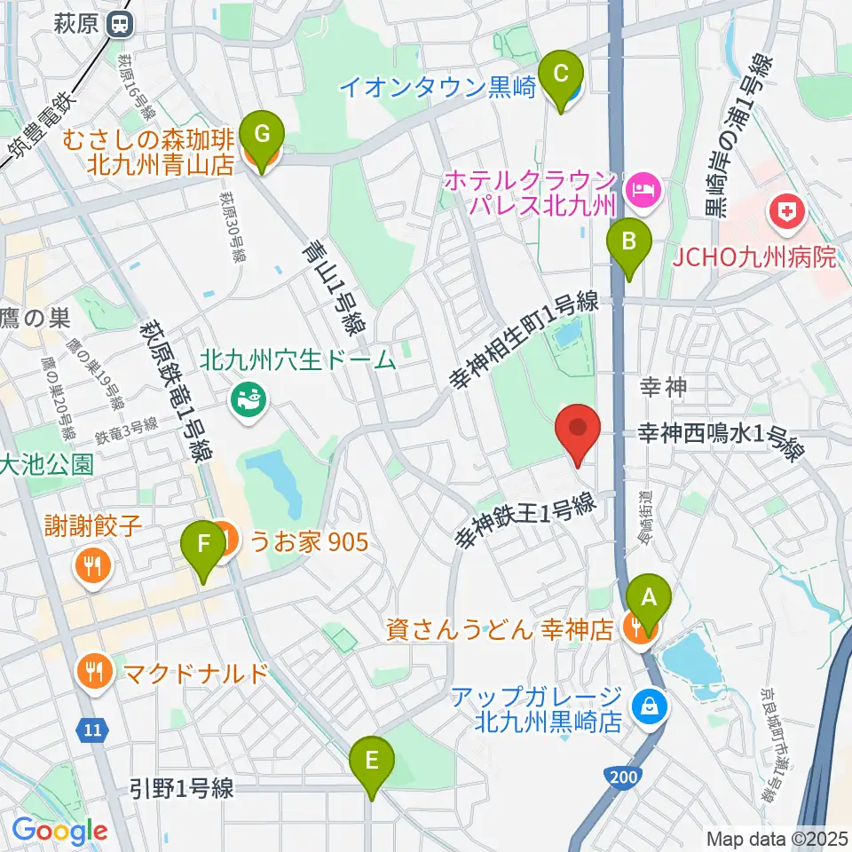 アビーロード幸神店周辺のカフェ一覧地図