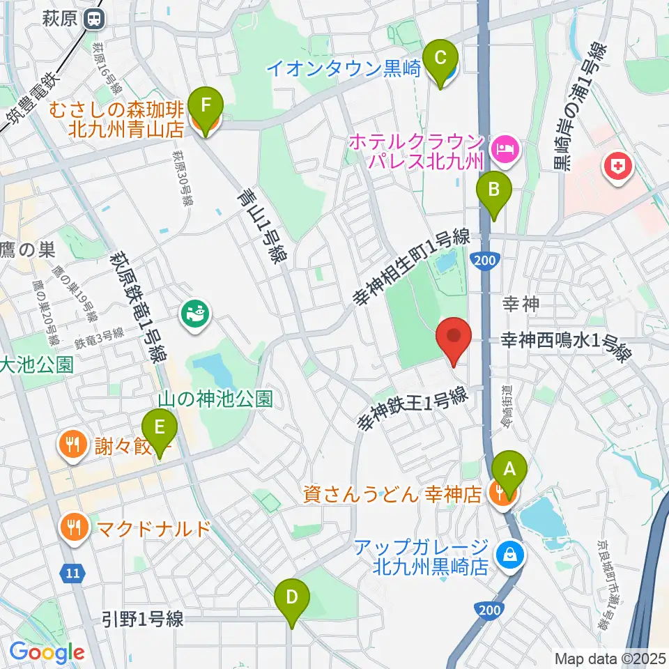 アビーロード幸神店周辺のカフェ一覧地図