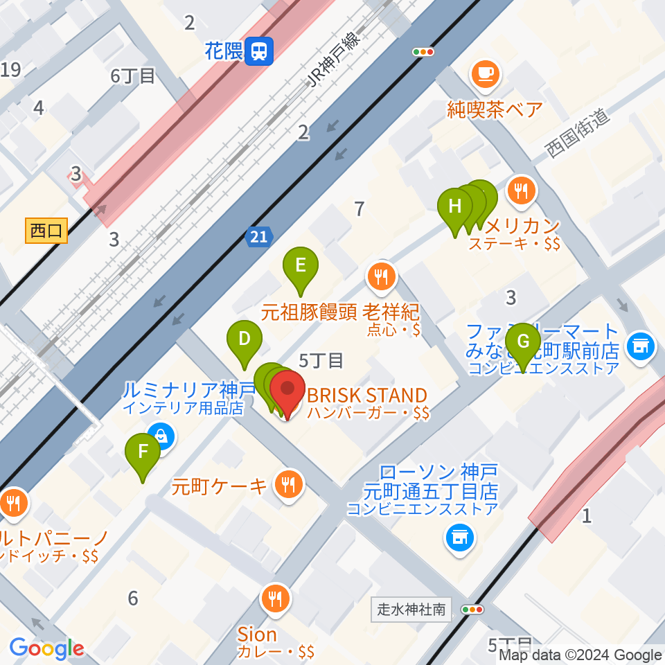 クラシックサロン・アマデウス周辺のカフェ一覧地図