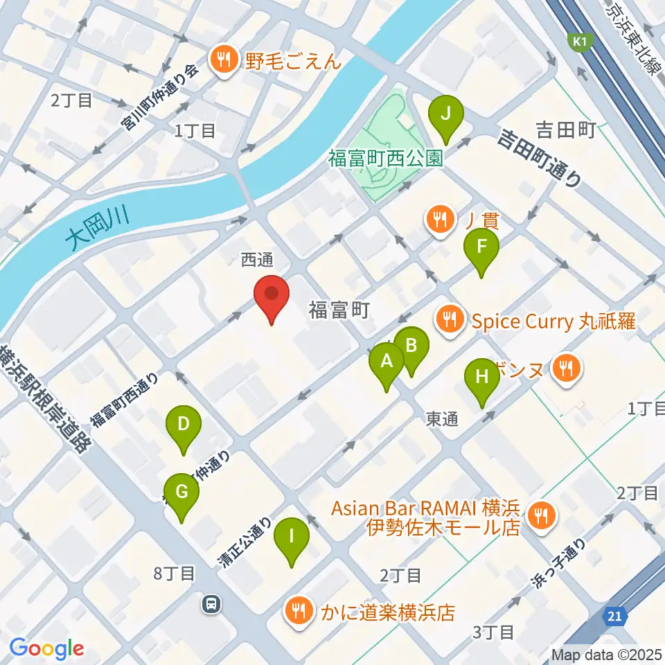 Jazz Club FAROUT周辺のカフェ一覧地図