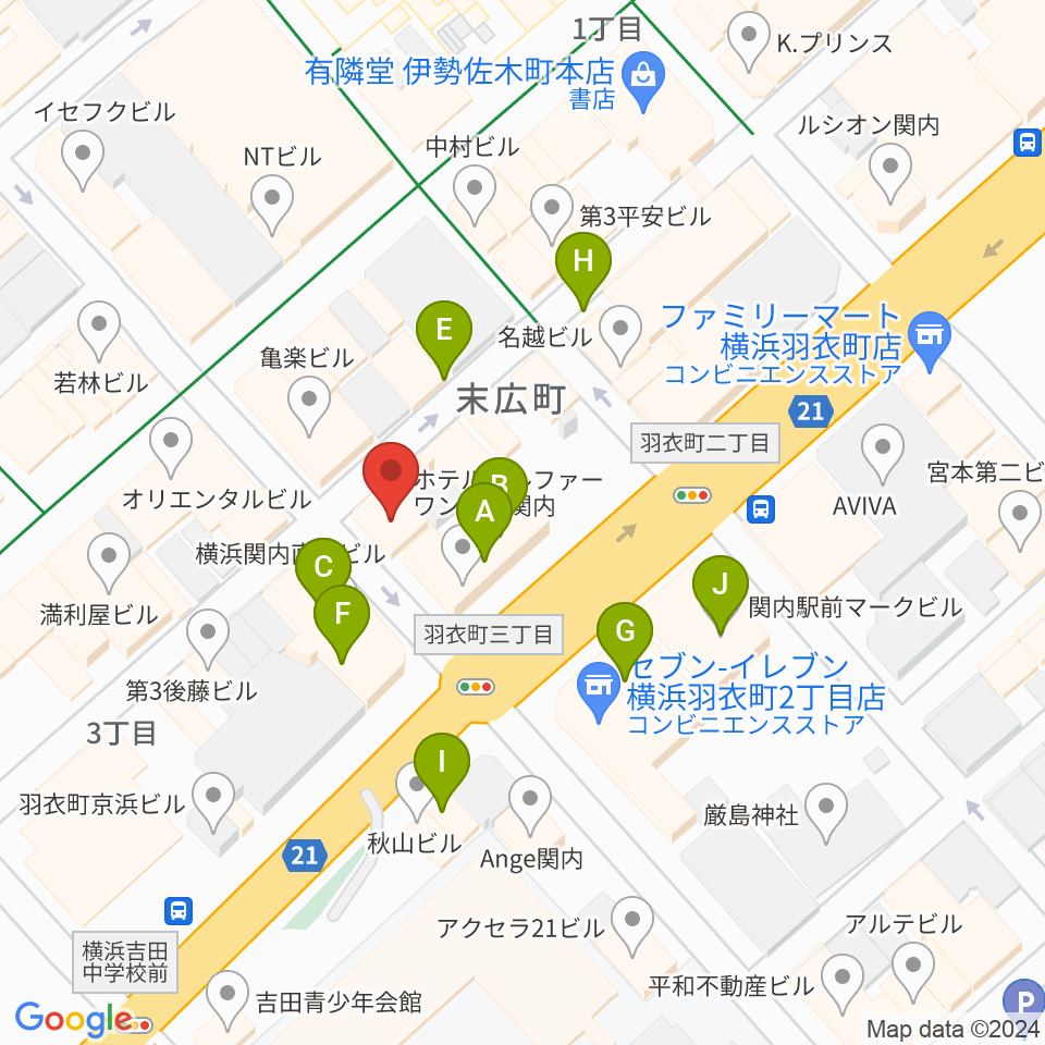 よいどれ伯爵周辺のカフェ一覧地図