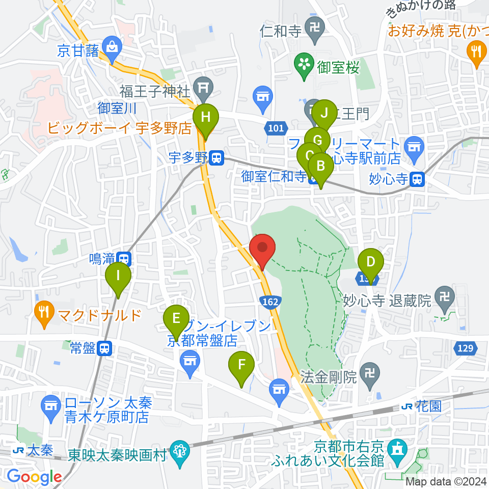京都SOEN周辺のカフェ一覧地図