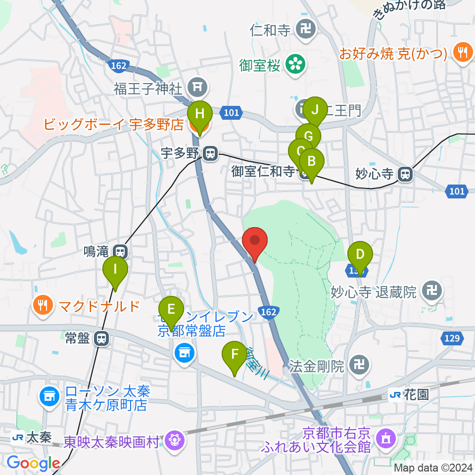 京都SOEN周辺のカフェ一覧地図