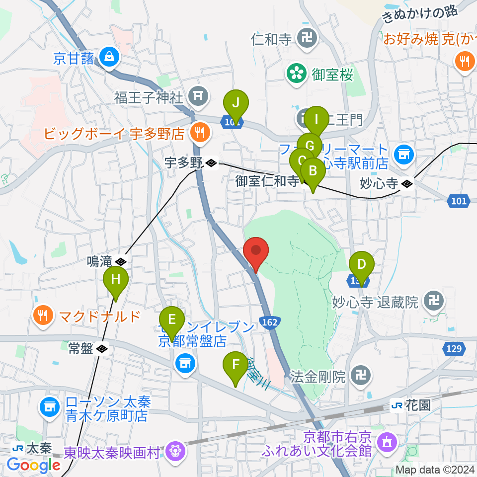 京都SOEN周辺のカフェ一覧地図