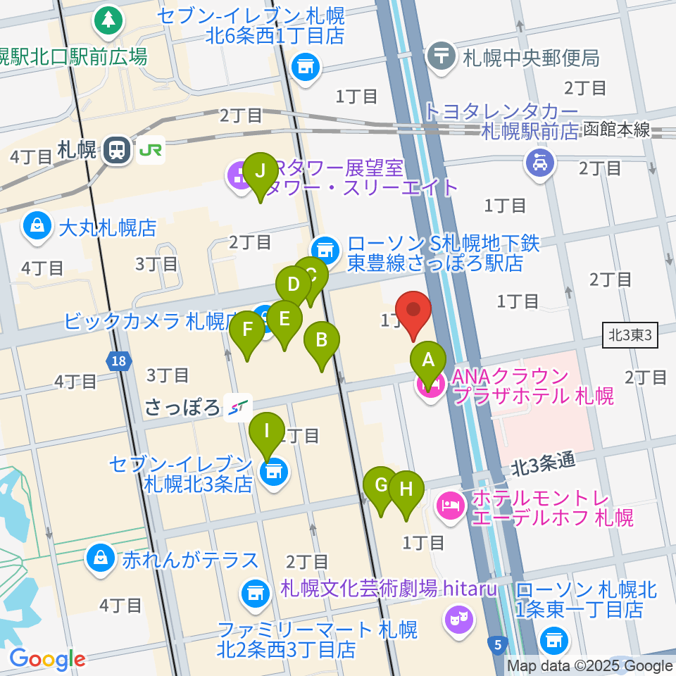 共済ホール 周辺のカフェ一覧マップ