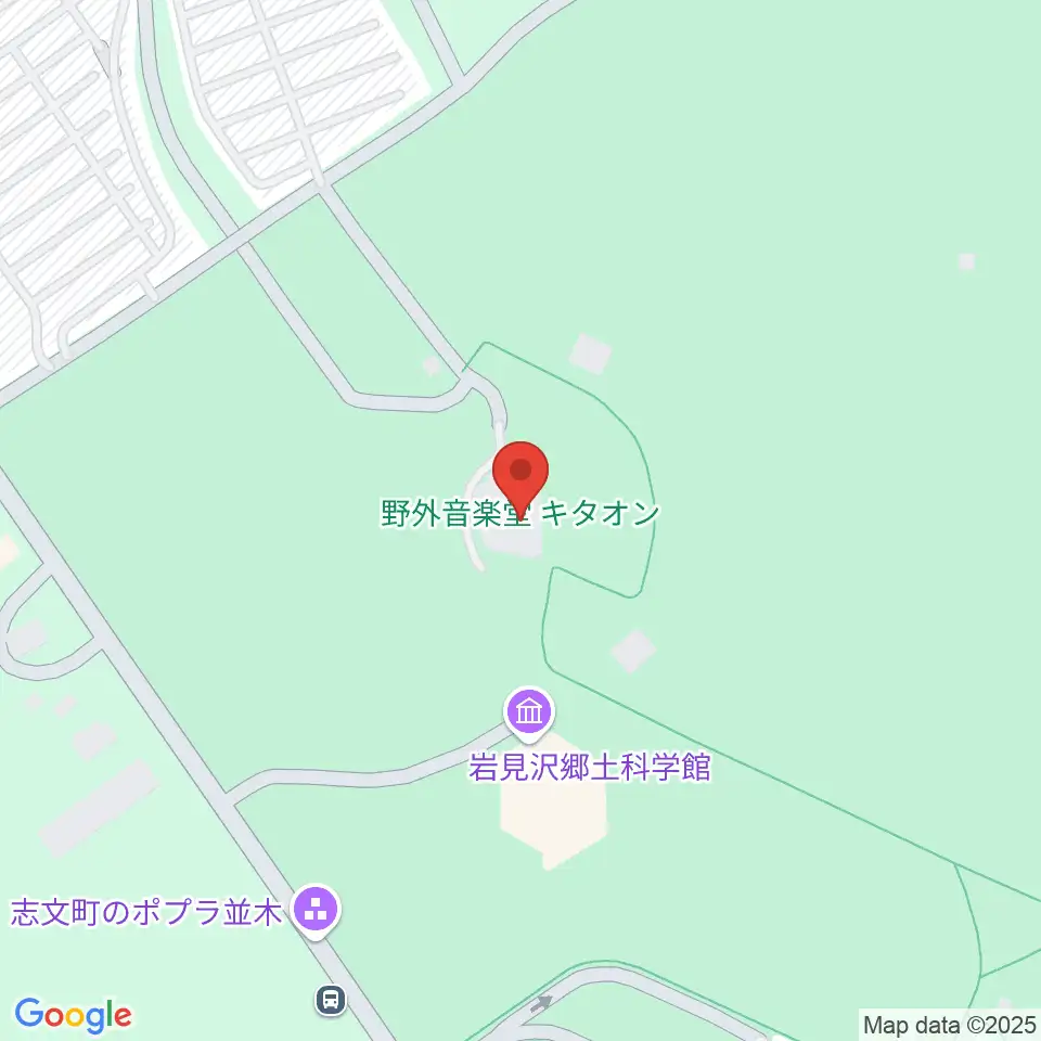いわみざわ公園野外音楽堂キタオン周辺のカフェ一覧地図