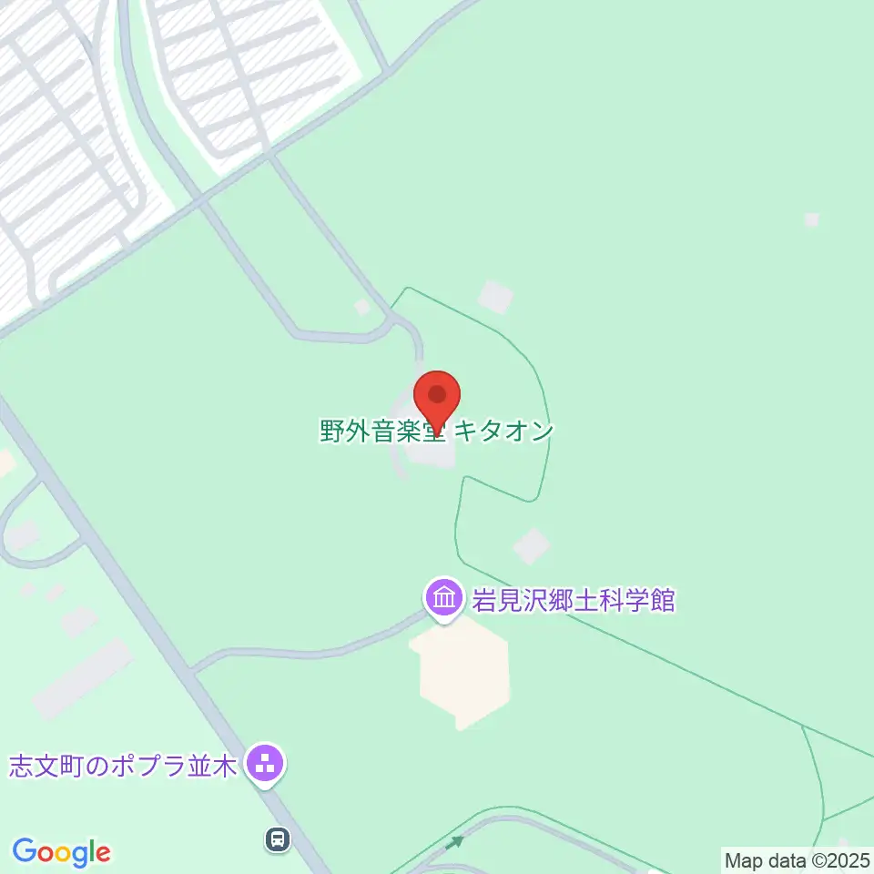 いわみざわ公園野外音楽堂キタオン周辺のカフェ一覧地図
