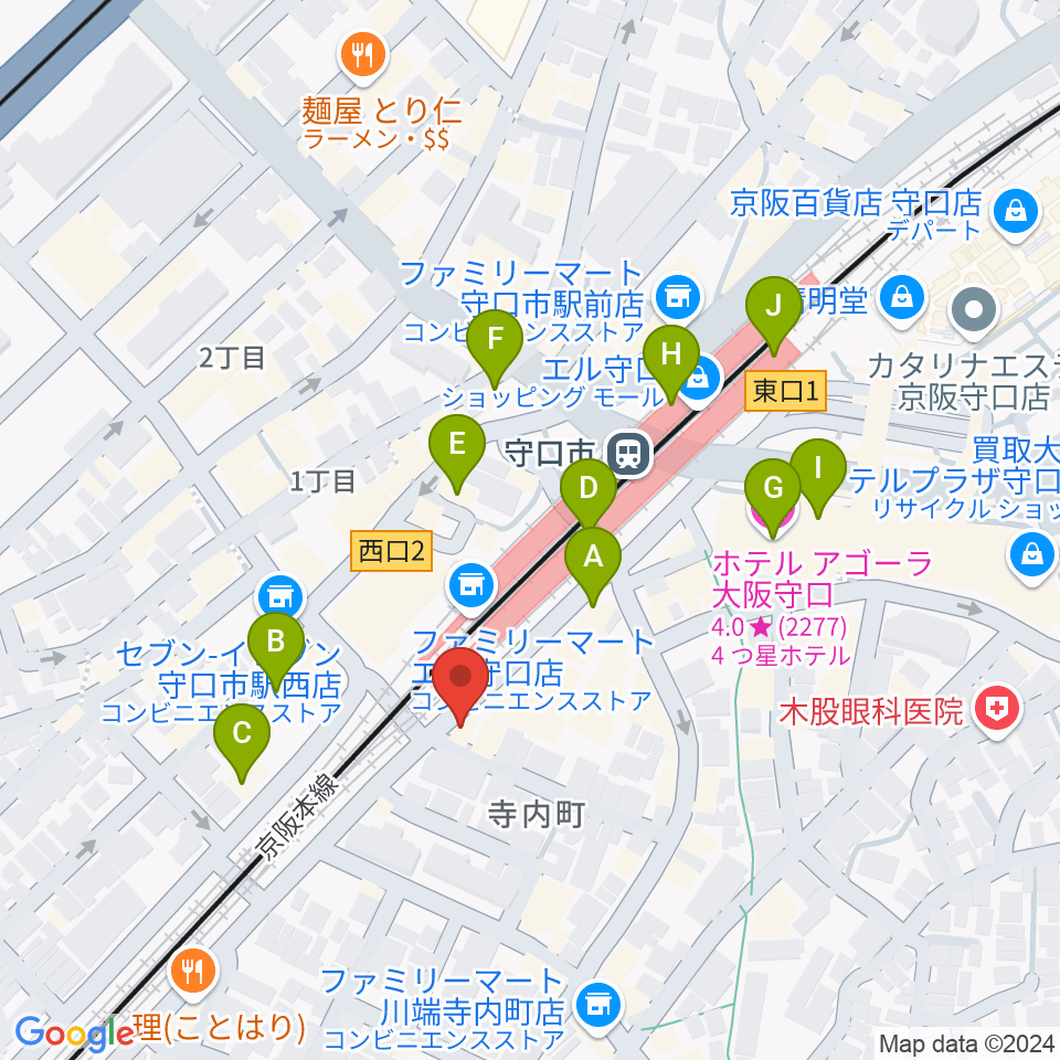 studio HEMP周辺のカフェ一覧地図