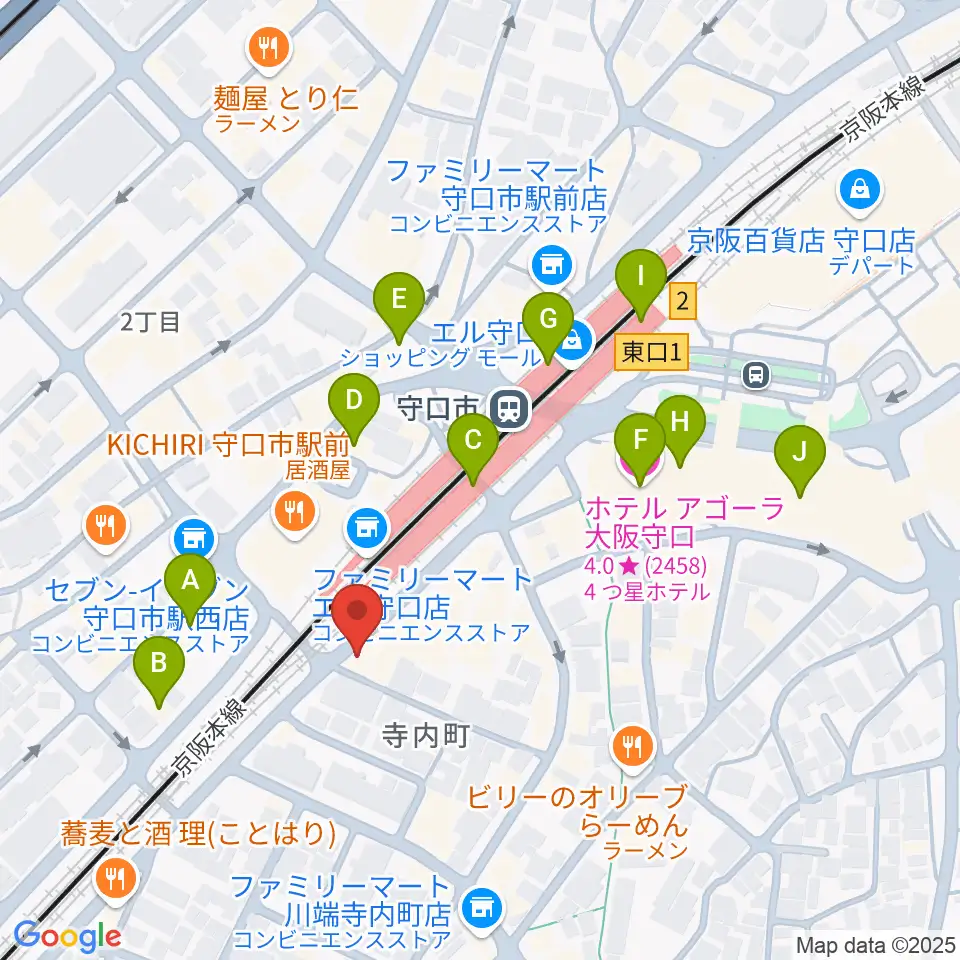 studio HEMP周辺のカフェ一覧地図