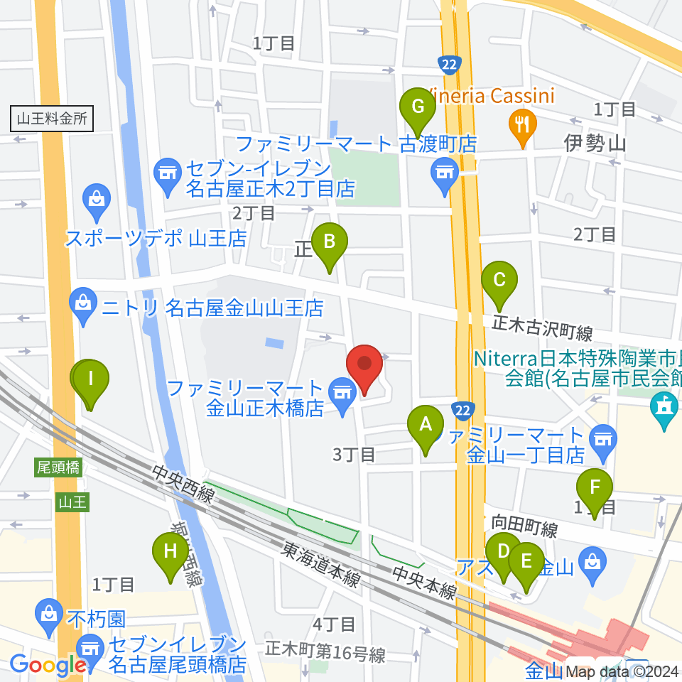 music art BeSoul周辺のカフェ一覧地図