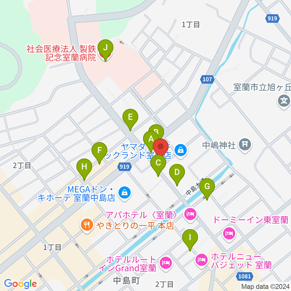 Live cafe Soliste周辺のカフェ一覧地図