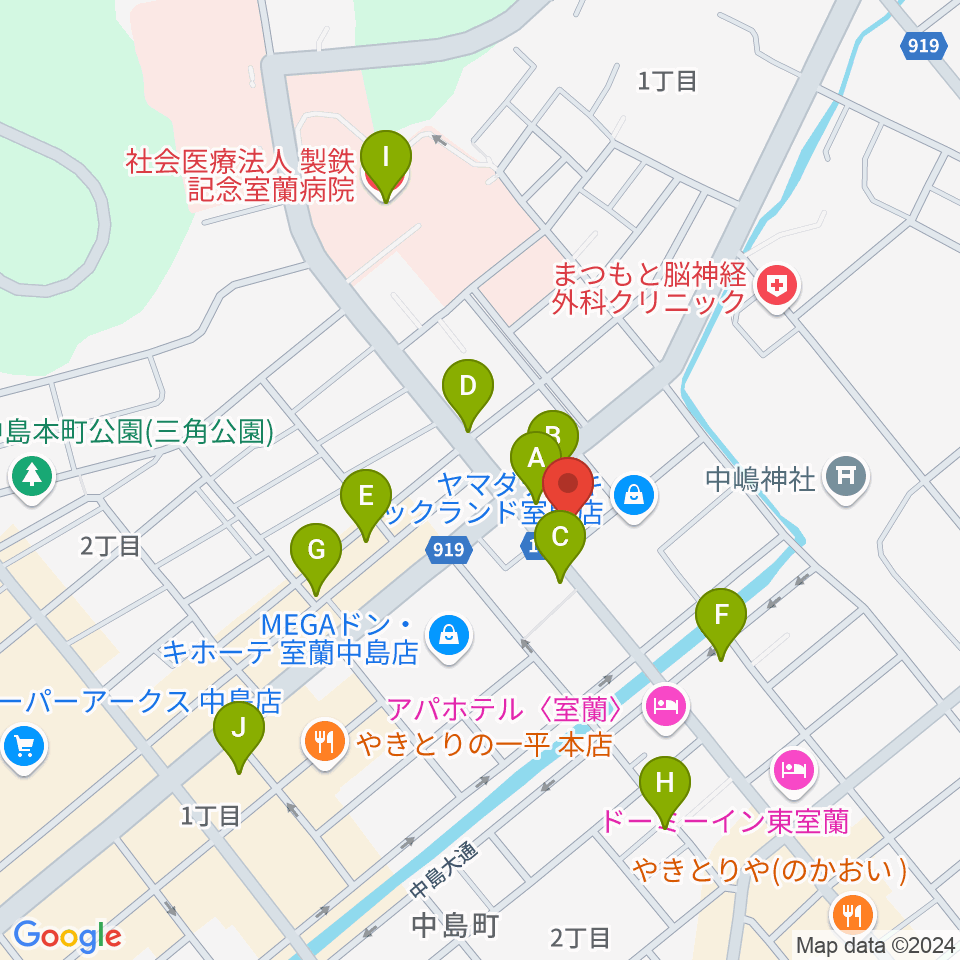 Live cafe Soliste周辺のカフェ一覧地図