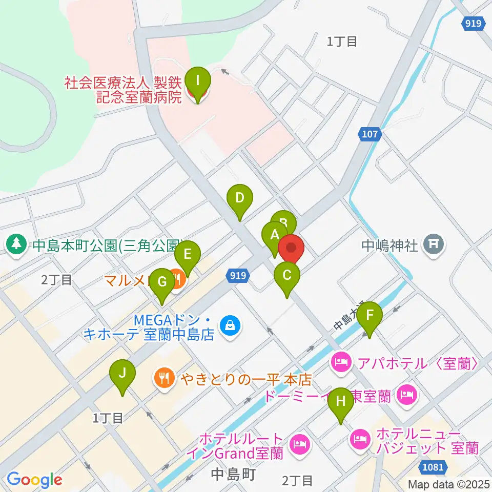Live cafe Soliste周辺のカフェ一覧地図