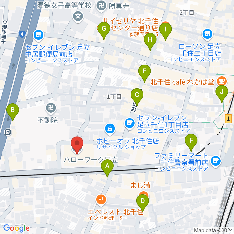 東京芸術センター ピアノラウンジ周辺のカフェ一覧地図