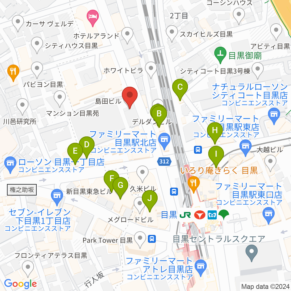 弦楽器専門店シレーナ周辺のカフェ一覧地図